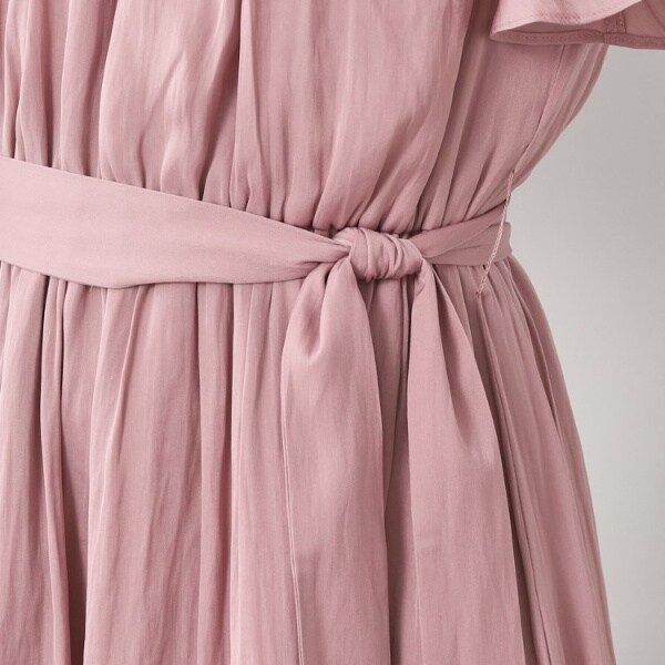 アンタイトル（UNTITLED）/スエードタッチ ギャザーワンピースの通販は