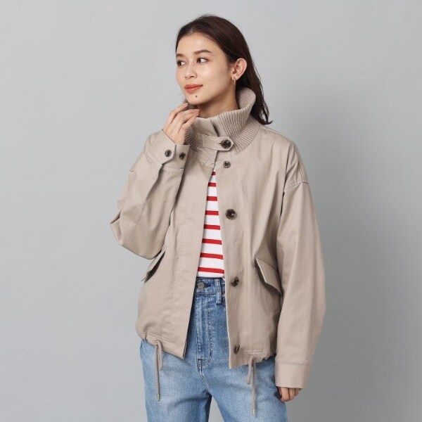 アンタイトル（UNTITLED）/【Munich】リブカラーブルゾンの通販は