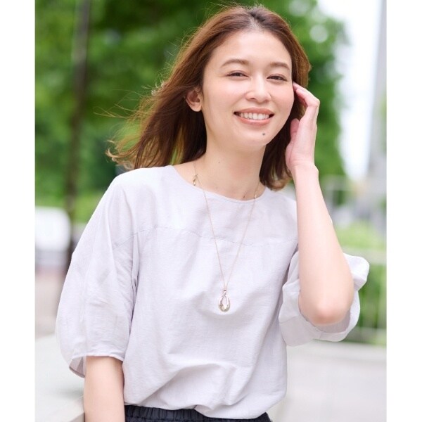 アンタイトル（UNTITLED）/【シアー／接触冷感】リネン混 袖コンシャス 