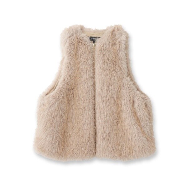 アンタイトル（UNTITLED）/【トレンドモード】フェイクファーベストの