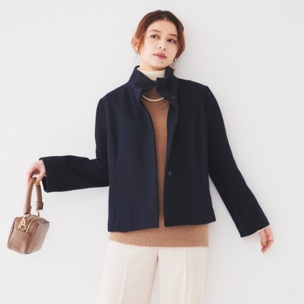 アンタイトル（UNTITLED）/スタンドカラーショートコート その他アウター 