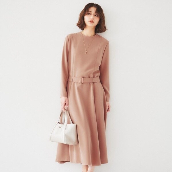 アンタイトル（UNTITLED）/ローウエストフレアワンピース