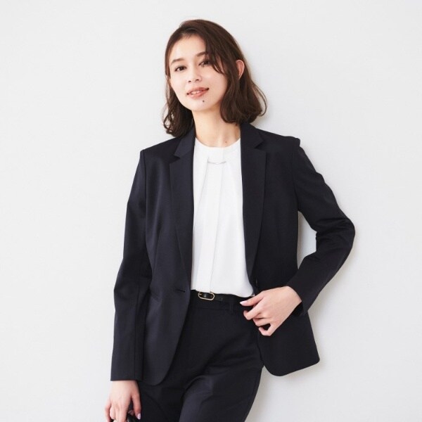 アンタイトル（UNTITLED）/【通勤スーツ】コットン混ジャージ テーラードジャケット