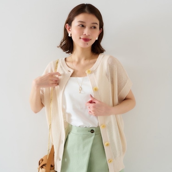 アンタイトル（UNTITLED）/【前後2WAY清涼感】コクーンシルエット プルオーバーニット_6