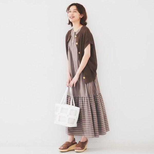 アンタイトル（UNTITLED）/【前後2WAY清涼感】コクーンシルエット プルオーバーニット_18