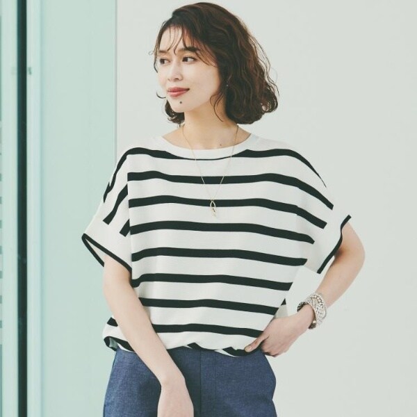 アンタイトル（UNTITLED）/【12色展開体型カバー2way】バウンドスリーブニット