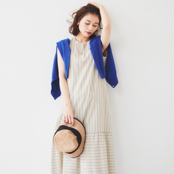 René 半袖ひざ丈ワンピース 36 ワンピースひざ丈半袖