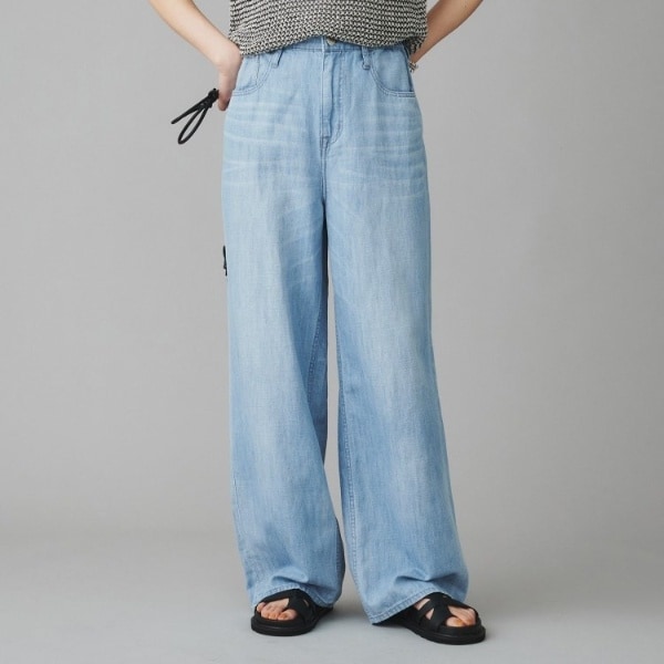 アンタイトル（UNTITLED）/【Healthy DENIM】Breezy Pink Pepperワイドストレートデニム