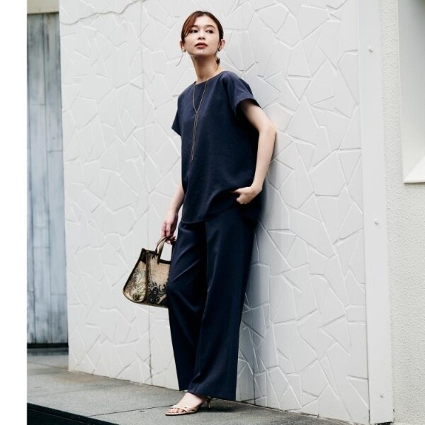 アンタイトル（UNTITLED）/【秋も着られるセットアップ可】リラククールパンツ