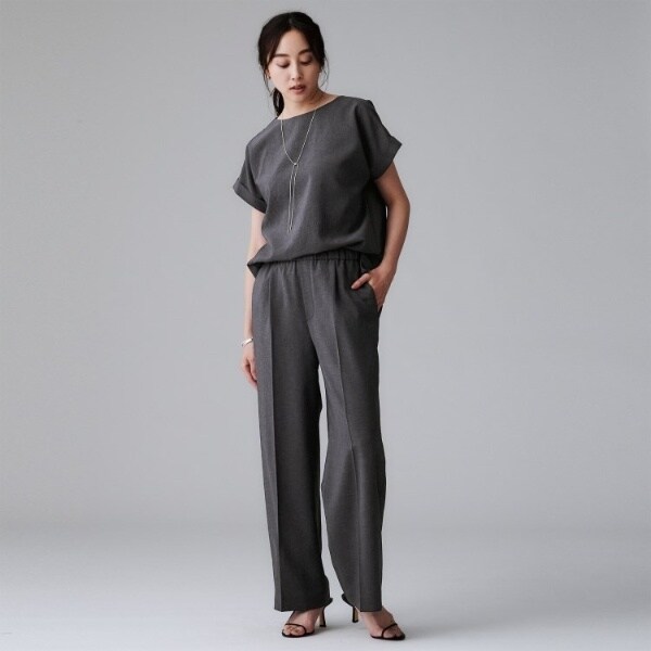 アンタイトル（UNTITLED）/【秋も着られるセットアップ可】リラククールパンツ