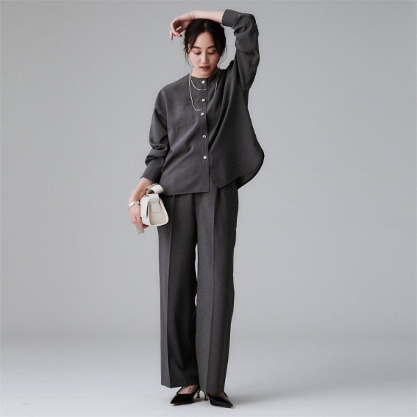アンタイトル（UNTITLED）/【秋も着られるセットアップ可】リラククールパンツ