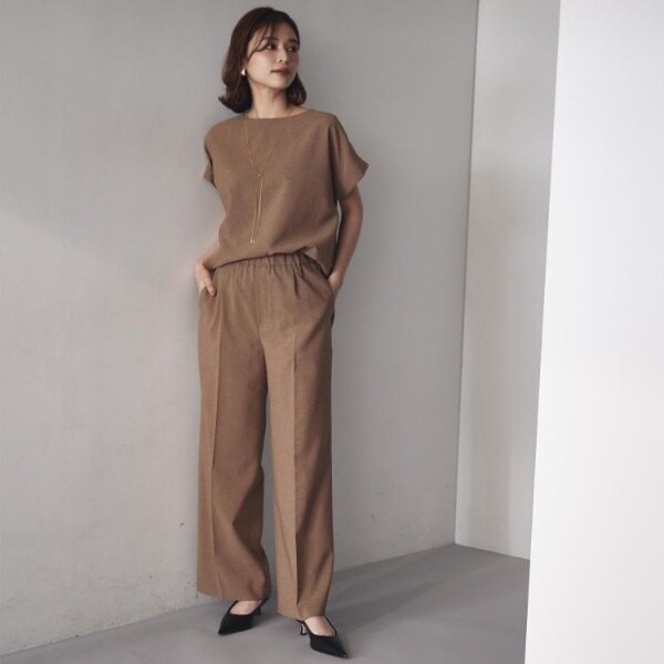 アンタイトル（UNTITLED）/【秋も着られるセットアップ可】リラククールパンツ