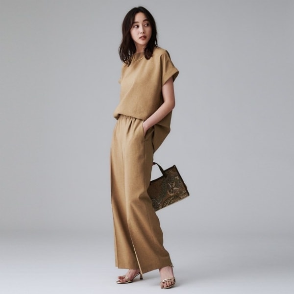 アンタイトル（UNTITLED）/【秋も着られるセットアップ可】リラククールパンツ