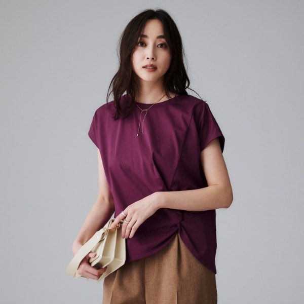 アンタイトル（UNTITLED）/【洗えるTシャツ】ツイストプルオーバー