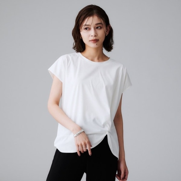 アンタイトル（UNTITLED）/【洗えるTシャツ】ツイストプルオーバー_4