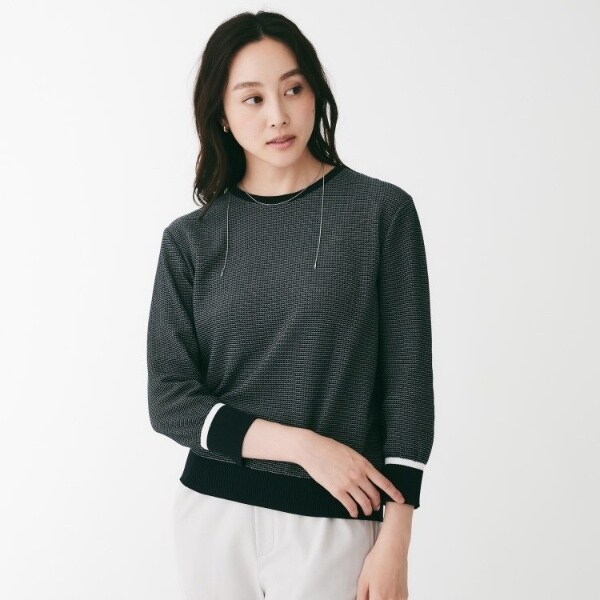 アンタイトル（UNTITLED）/配色プルオーバーニット