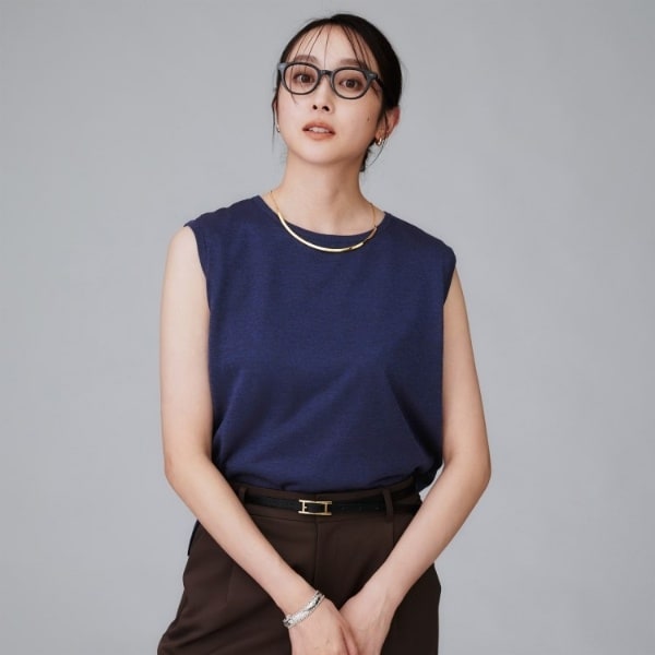 アンタイトル（UNTITLED）/【アンサンブル可秋カラー】シアーノースリーブ プルオーバー アンタイトル（UNTITLED）/【アンサンブル可秋カラー】シアー