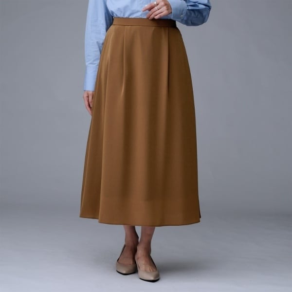 アンタイトル（UNTITLED）/【セットアップ可後ろウエストゴム】リラクパウダースカート