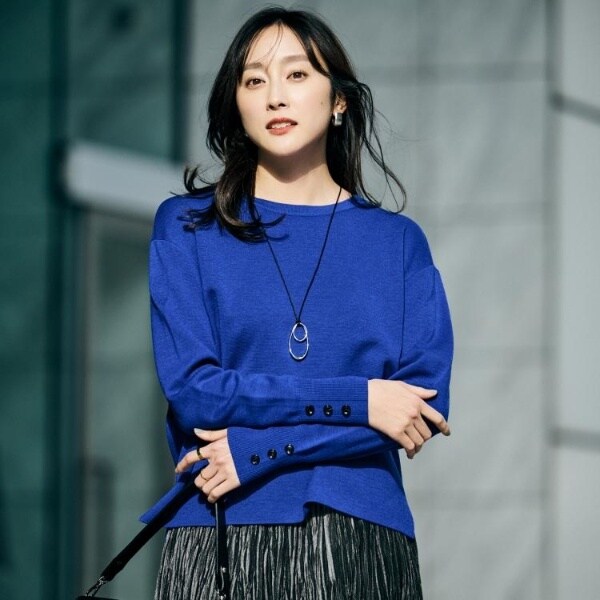 アンタイトル（UNTITLED）/【アンサンブル可きれいめ】ウールミラノリブニット