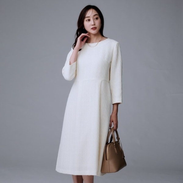 アンタイトル（UNTITLED）/【セットアップ可能きれいめ】ツイードワンピース