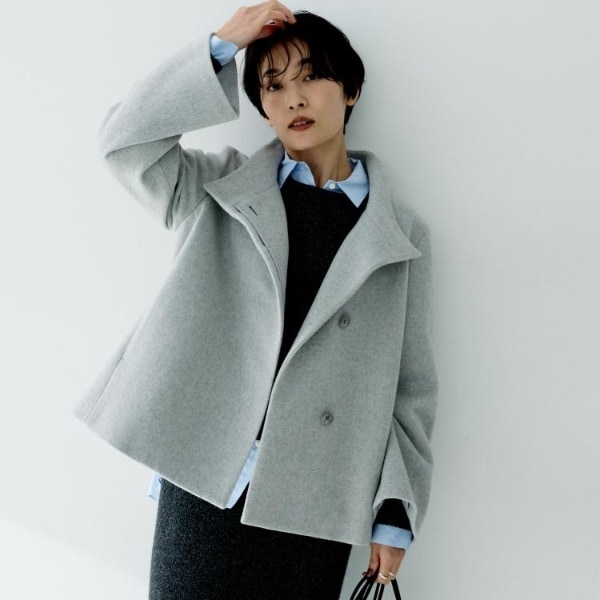 アンタイトル（UNTITLED）/【着回しが効く／オンオフアウター】ウールショートコート