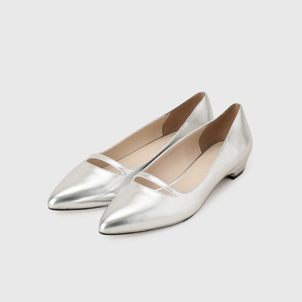 アンタイトル（UNTITLED）/メタリックフラットシューズ