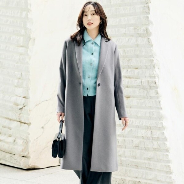 アンタイトル（UNTITLED）/【スタイリッシュ／オンオフ兼用】ウールチェスターコート