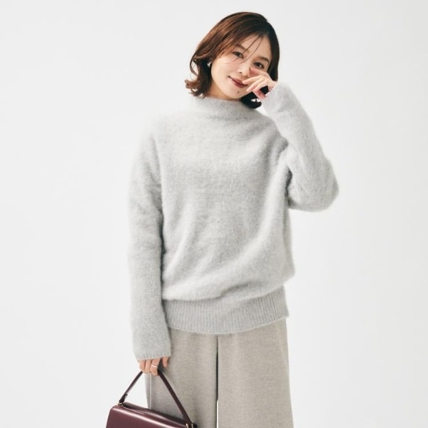 アンタイトル（UNTITLED）/【大人な品格ふわふわニット】フォックスカシミヤ コクーンニット_1
