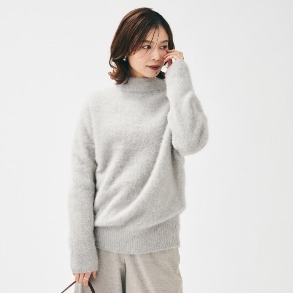 アンタイトル（UNTITLED）/【大人な品格ふわふわニット】フォックスカシミヤ コクーンニット_5