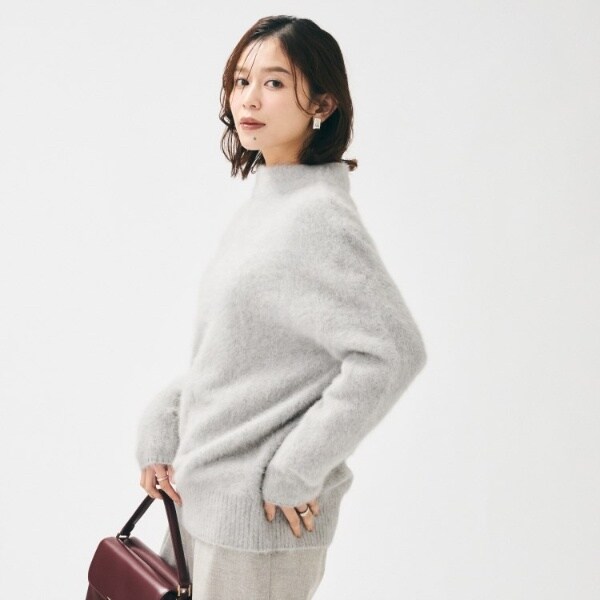 アンタイトル（UNTITLED）/【大人な品格ふわふわニット】フォックスカシミヤ コクーンニット_6