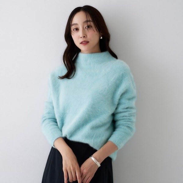 アンタイトル（UNTITLED）/【大人な品格ふわふわニット】フォックスカシミヤ コクーンニット_10