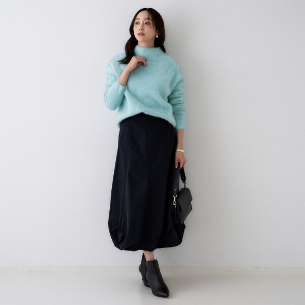 アンタイトル（UNTITLED）/【大人な品格ふわふわニット】フォックスカシミヤ コクーンニット_12