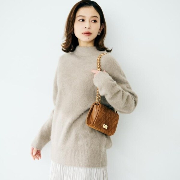 アンタイトル（UNTITLED）/【大人な品格ふわふわニット】フォックスカシミヤ コクーンニット_14