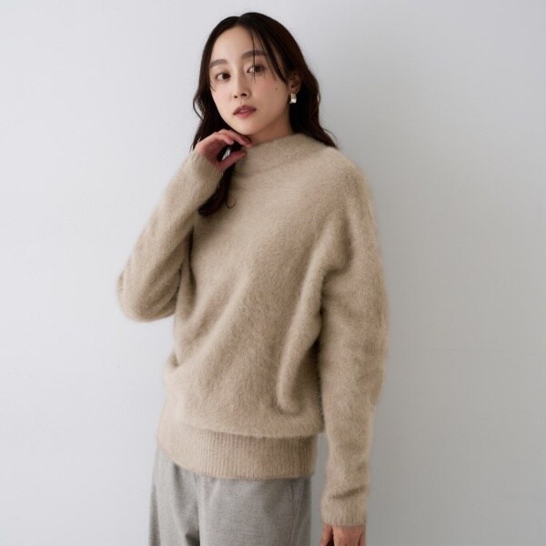 アンタイトル（UNTITLED）/【大人な品格ふわふわニット】フォックスカシミヤ コクーンニット_16