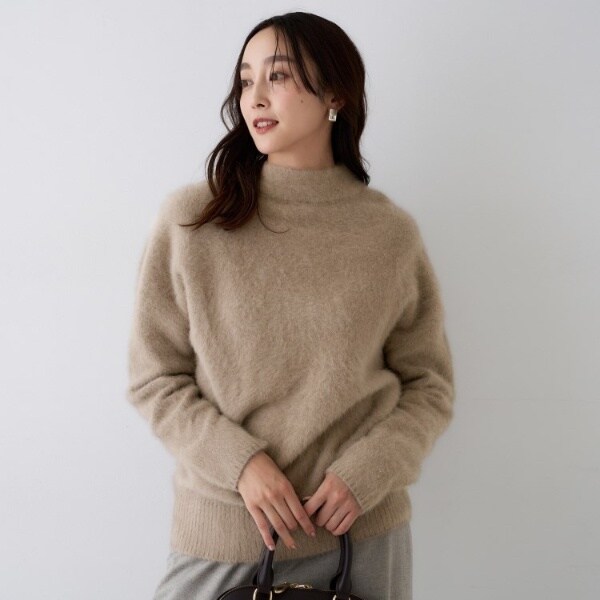 アンタイトル（UNTITLED）/【大人な品格ふわふわニット】フォックスカシミヤ コクーンニット_17
