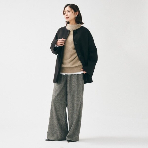 アンタイトル（UNTITLED）/【大人な品格ふわふわニット】フォックスカシミヤ コクーンニット_19