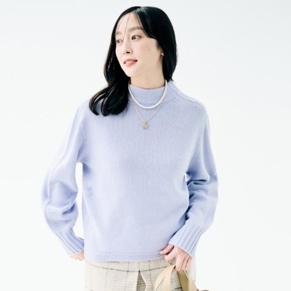 アンタイトル（UNTITLED）/【ゆったりコンパクト】スポンディッシュ ボトルネックプルオーバー