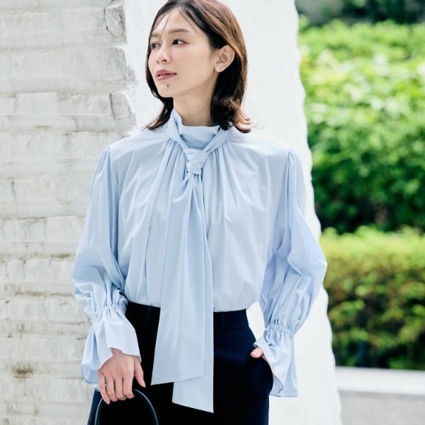 【NEW】アンタイトル（UNTITLED）/2WAYボウタイブラウス