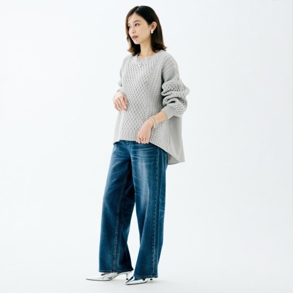アンタイトル（UNTITLED）/【TORRAZZO DONNA】ドッキングニットトップス_10