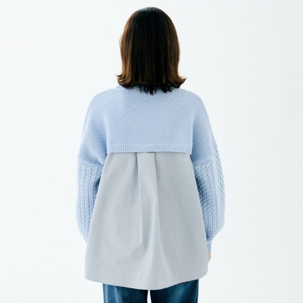 アンタイトル（UNTITLED）/【TORRAZZO DONNA】ドッキングニットトップス_18