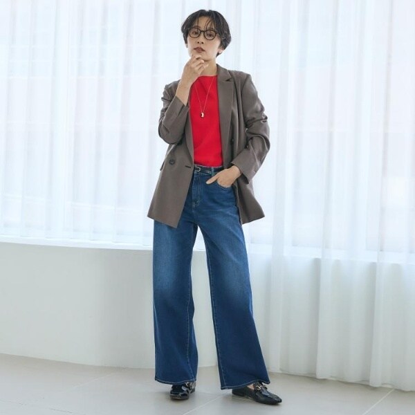アンタイトル（UNTITLED）/【洗える七分袖】ボートネックコットンプルオーバー_11