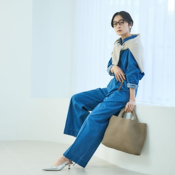 極美品✨アンタイトル　ボンディング メッシュトート バッグ　古畑星夏　A4収納可 アンタイトル（UNTITLED）/【古畑星夏さん着用定番人気】ボンディング