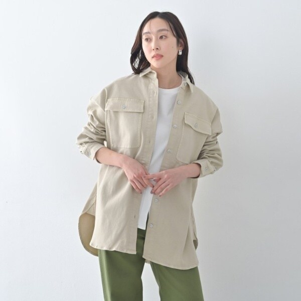 アンタイトル（UNTITLED）/【Healthy DENIM】Almond（アーモンド）ビッグシャツ_4