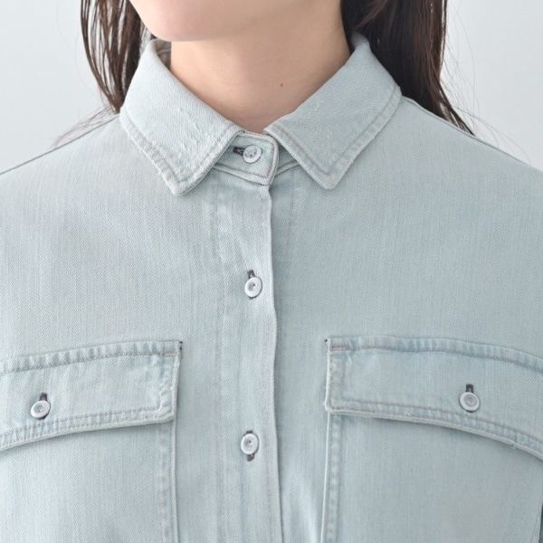 アンタイトル（UNTITLED）/【Healthy DENIM】Almond（アーモンド）ビッグシャツ_14