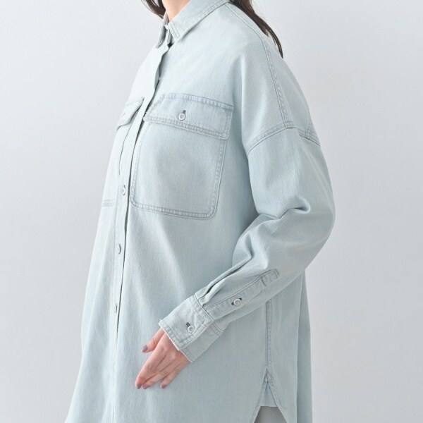 アンタイトル（UNTITLED）/【Healthy DENIM】Almond（アーモンド）ビッグシャツ_16