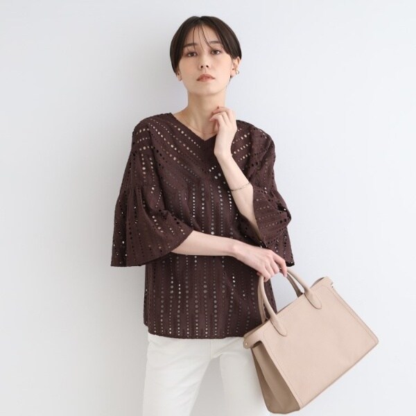 インディヴィ(INDIVI)/【トレンド/洗える/フレアスリーブ インディヴィ(INDIVI)/【トレンド/洗える/フレアスリーブ