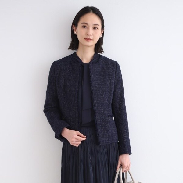 インディヴィ（INDIVI）/【日本製／セレモニー／SETUP可能】オリジナルツィードジャケットの通販は