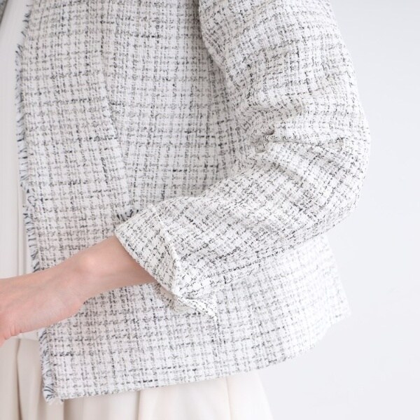 インディヴィ（INDIVI）/【日本製／セレモニー／SETUP可能】オリジナルツィードジャケットの通販は