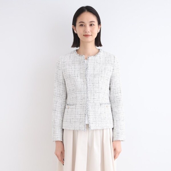 インディヴィ（INDIVI）/【日本製／セレモニー／SETUP可能】オリジナルツィードジャケットの通販は