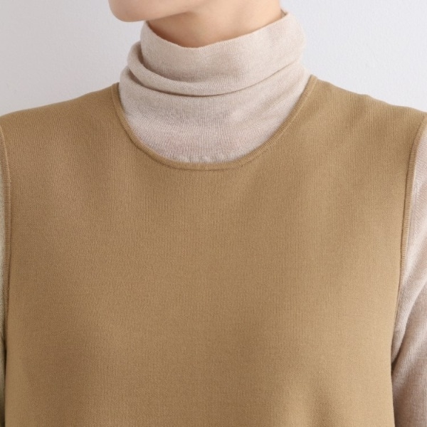 インディヴィ（INDIVI）/【伸縮性◎】ニットジャンパードレス